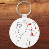 Selbstmordkatze Schlüsselanhänger (Vorderseite)