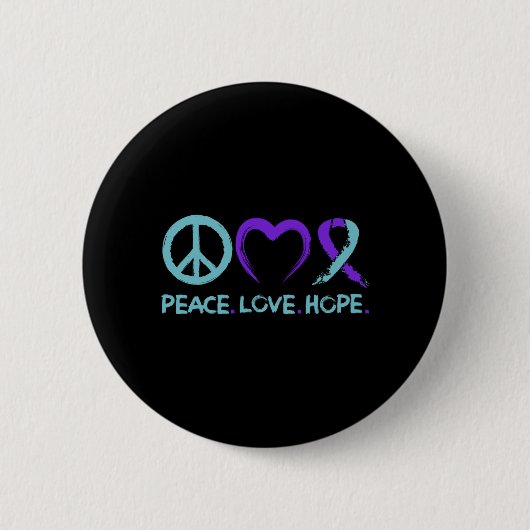Selbstmordprävention bei Männern Awareness Peace L Button (Vorderseite)
