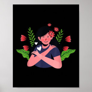 Selbstmordprävention - Bewusstsein für psychische  Poster
