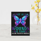 Selbstmordprävention Bewusstsein nicht alle Wunden Karte (Gelbe Blume)