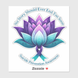 Selbstmordprävention - Bewusstseinsbildung Aufkleber