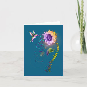 Selbstmordprävention Sonnenblume Kolibri  Karte