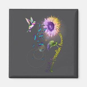 Selbstmordprävention Sonnenblume Kolibri Magnet