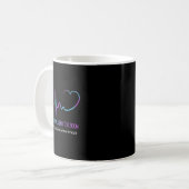 Selbstmordpräventions-Bewusstsein Semikolon Schmet Kaffeetasse (Vorderseite Links)