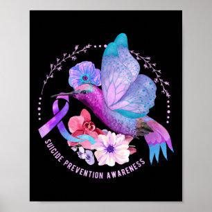 Selbstmordpräventions-Bewusstseins-Schleife Schmet Poster