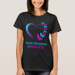 Selbstmordpräventions-Bewusstseins-Schmetterlings- T-Shirt