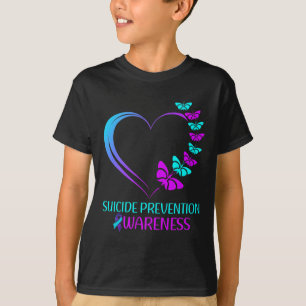 Selbstmordpräventions-Bewusstseins-Schmetterlings- T-Shirt
