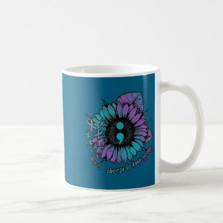 Selbstmordpräventions-Bewusstseins-Shirt Wähle, es Kaffeetasse