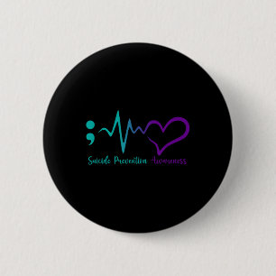 Selbstmordpräventions-Bewusstseinsmonat Semikolon  Button