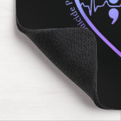 Selbstmordpräventions-Bewusstseinsmonat Türkis &am Mousepad (Ecke)
