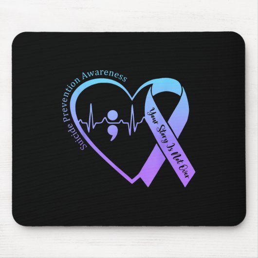Selbstmordpräventions-Bewusstseinsmonat Türkis &am Mousepad (Vorne)