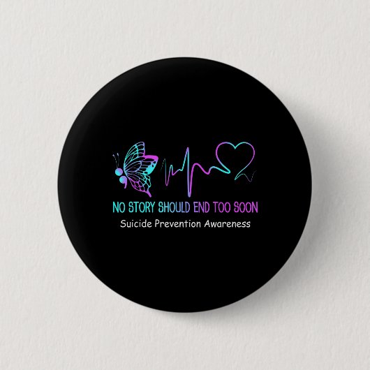 Selbstmordpräventions-Bewusstseinsmonats-Geschenk Button (Vorderseite)