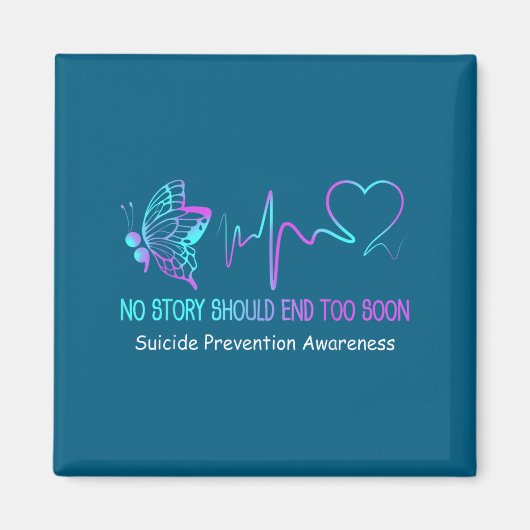 Selbstmordpräventions-Bewusstseinsmonats-Geschenk  Magnet (Vorne)