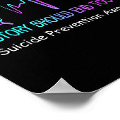 Selbstmordpräventions-Bewusstseinsmonats-Geschenk Poster (Ecke)