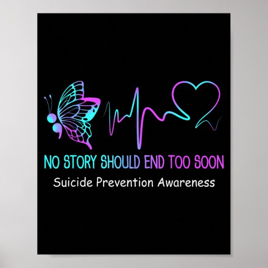 Selbstmordpräventions-Bewusstseinsmonats-Geschenk Poster (Vorne)