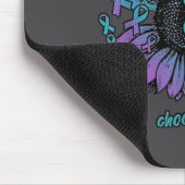 Selbstmordpräventions-Bewusstseinsshirt Wähle zu b Mousepad (Ecke)