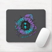 Selbstmordpräventions-Bewusstseinsshirt Wähle zu b Mousepad (Mit Mouse)