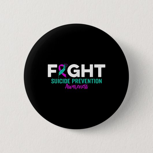 Selbstmordpräventions-Schleife Depression Selbstmo Button (Vorderseite)