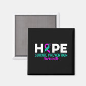 Selbstmordpräventions-Schleife Depression Selbstmo Magnet (Vorderseite/Rückseite)