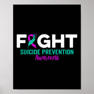Selbstmordpräventions-Schleife Depression Selbstmo Poster
