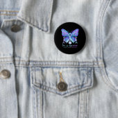 Selbstmordpräventions-Woche Schmetterling Ich bin Button (Beispiel)