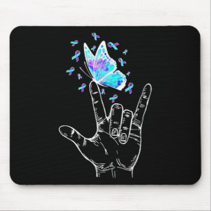 Selbstmordpräventions-Woche Schmetterlingsliebe H Mousepad
