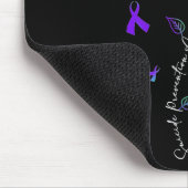 Selbstmordpräventions-Wochen-Band Sonnenblume Mousepad (Ecke)