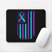 Selbstmordpräventionsbewusstsein Amerikanische Fla Mousepad (Mit Mouse)