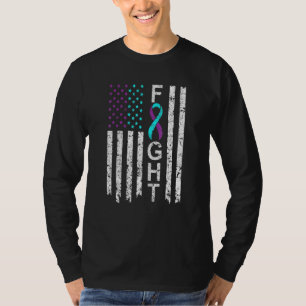 Selbstmordpräventionsbewusstsein Amerikanische Fla T-Shirt