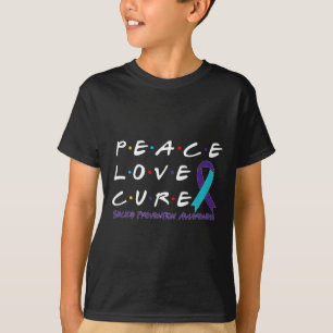 Selbstmordpräventionsbewusstsein Frieden Liebe Hei T-Shirt