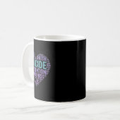 Selbstmordpräventionsbewusstsein Kampf Hoffnung St Kaffeetasse (Vorderseite Links)