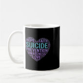 Selbstmordpräventionsbewusstsein Kampf Hoffnung St Kaffeetasse (Links)