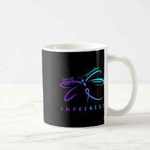 Selbstmordpräventionsbewusstsein Lila Türkis Band Kaffeetasse