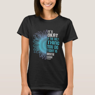Selbstmordpräventionsbewusstsein Lila und Türkis T T-Shirt