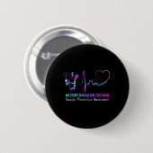 Selbstmordpräventionsbewusstsein Semikolon Schmett Button (Vorne & Hinten)