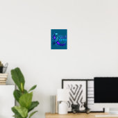 Selbstmordpräventionsbewusstsein Sie Teal &amp; Li Poster (Heimbüro)