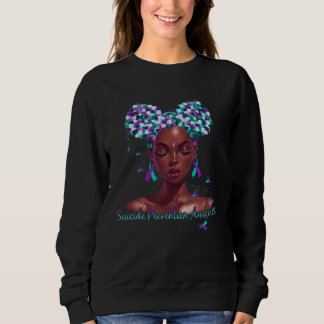 Selbstmordpräventionsbewusstsein Teal Und Lila Ban Sweatshirt
