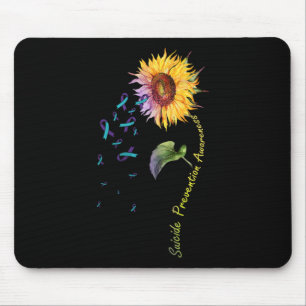 Selbstmordpräventionsbewusstseins-Sonnenblume Mousepad