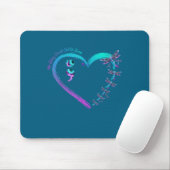 Selbstmordpräventionswoche Libellen-Herzband Sem Mousepad (Mit Mouse)