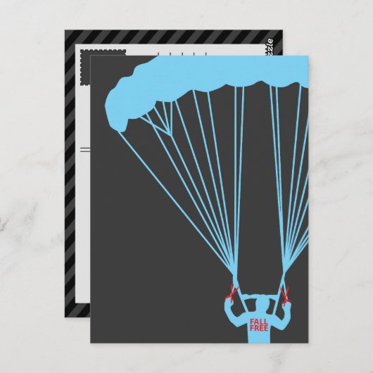 Selbstmordskydive Postkarte (Vorne/Hinten)