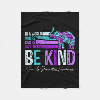 Selbstmordverhütung Bewusstsein Sonnenblumen Elefa Fleecedecke