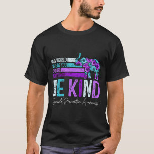 Selbstmordverhütung Bewusstsein Sonnenblumen Elefa T-Shirt