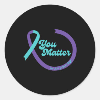 Selbstmordverhütung Multifunktionale psychische Ge Runder Aufkleber