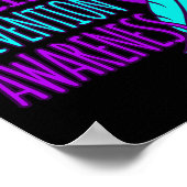 Selbstmordverhütung Sensibilisierung für Happy Rib Poster (Ecke)