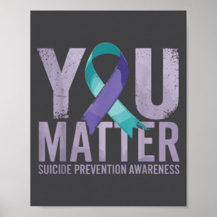 Selbstmordverhütungsshirt Selbstmordbewusstsein Poster
