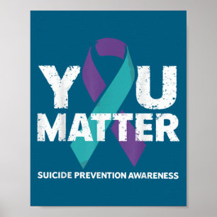 Selbstmordverhütungsshirt Selbstmordbewusstsein Poster