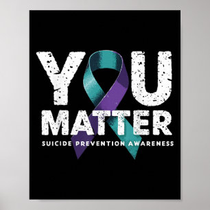 Selbstmordverhütungsshirt Selbstmordbewusstsein  Poster