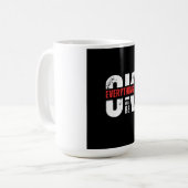 Selbstmotivations-T-Shirt  Kaffeetasse (Vorderseite Links)