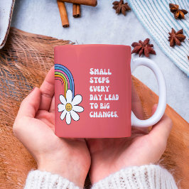 Selbstmotivierungsquotes Rainbow-Tasse Kaffeetasse