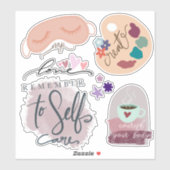 Selbstpflege Maßgeschneiderte Vinyl Stickers Aufkleber (Blatt)